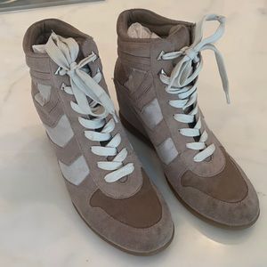 High top wedge sneakers